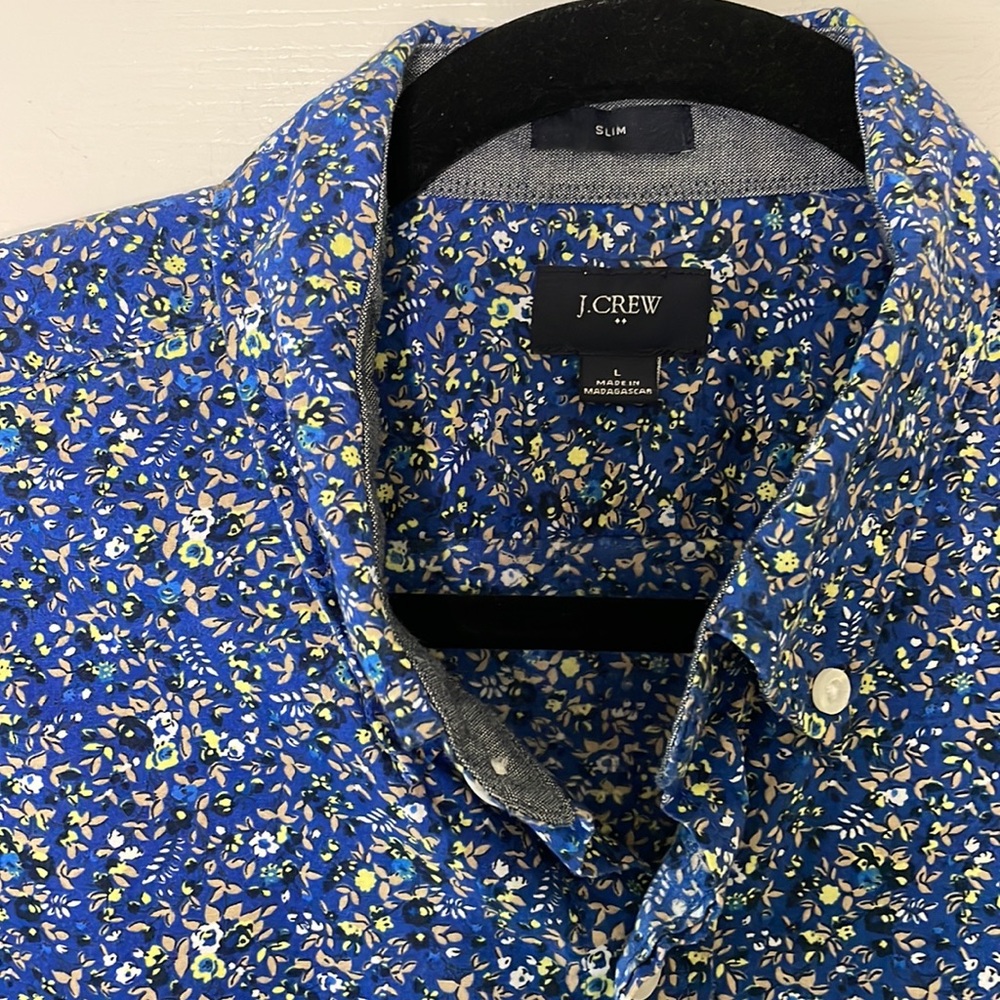 Jcrew Patterned Short Sleeve Button Down - image 2